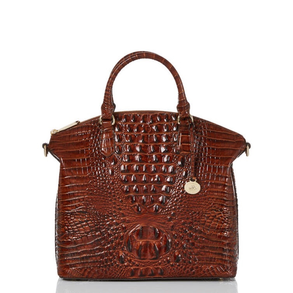 BRAHMIN Large Pecan Duxbury Satchel!